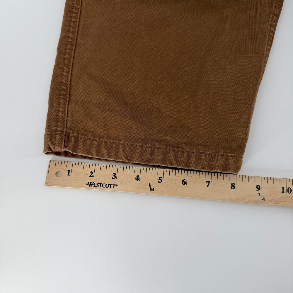 Levi's Denizen Carpenter Pants Mens 34x26 Brown Utility Workwear Relaxed Canvas - Picture 10 of 14
